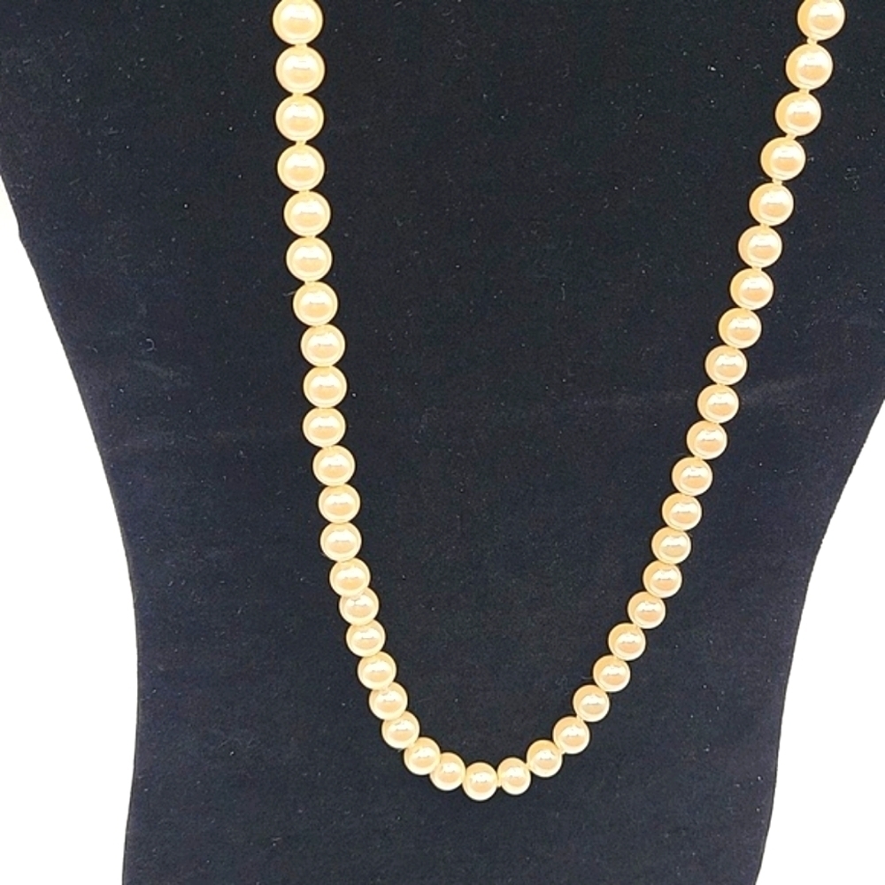 MARVELLA Vintage Faux Pearl Single Strand Necklace - Picture 2 of 5